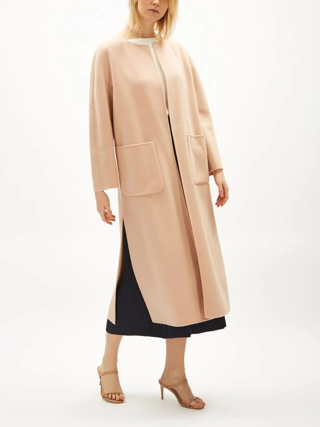Max Mara Agadir Wool Collarless Coat