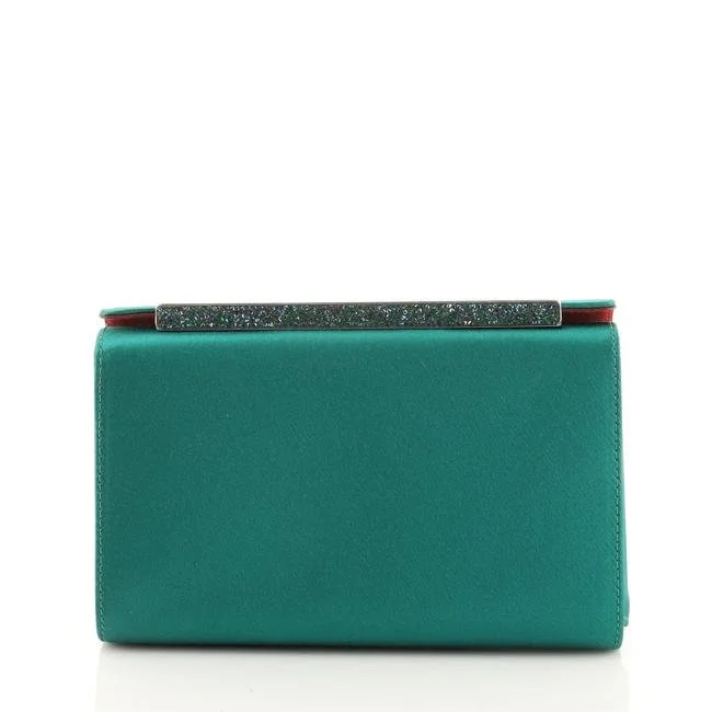 Christian Louboutin Vanite Clutch in Red Satin