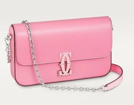 Cartier Double C de Cartier Mini Chain Bag in Pink