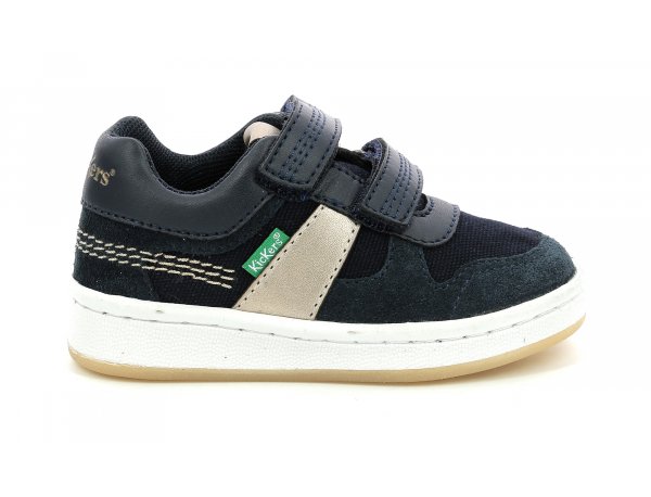 Kickers Bisckoto Sneakers in Navy Bronze