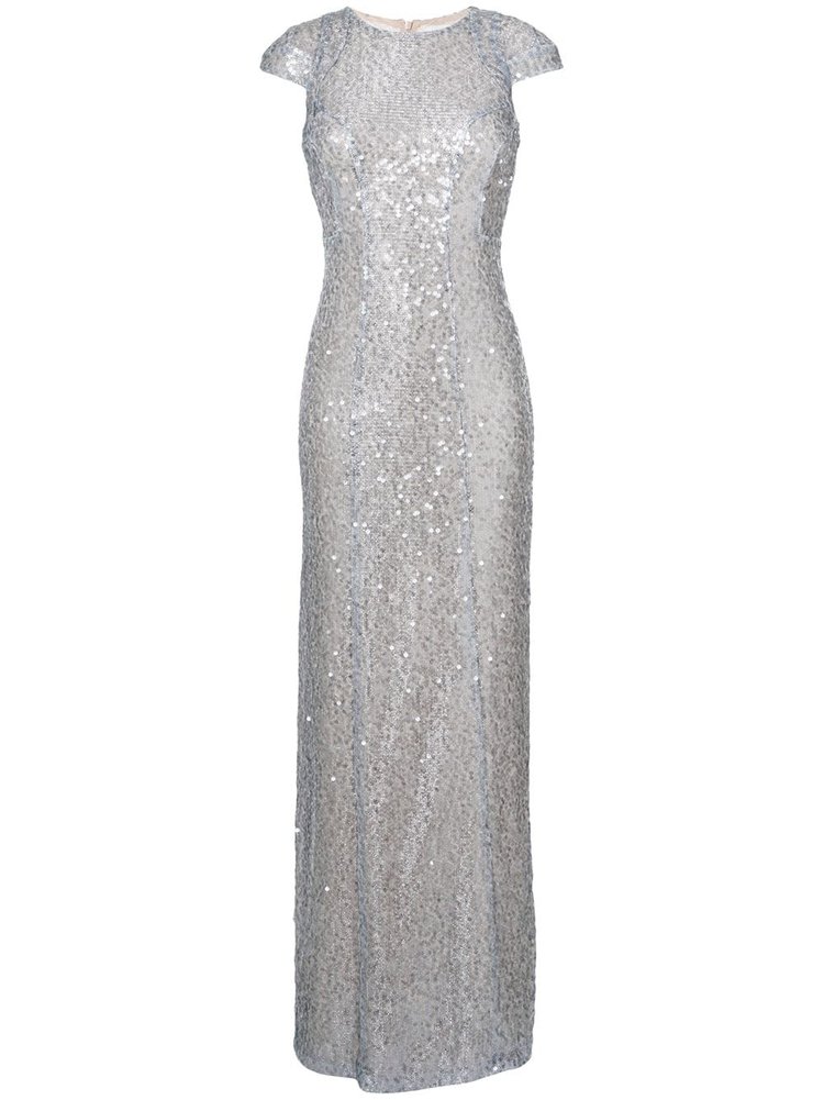 Galvan London Estrella Gown in Silver — UFO No More