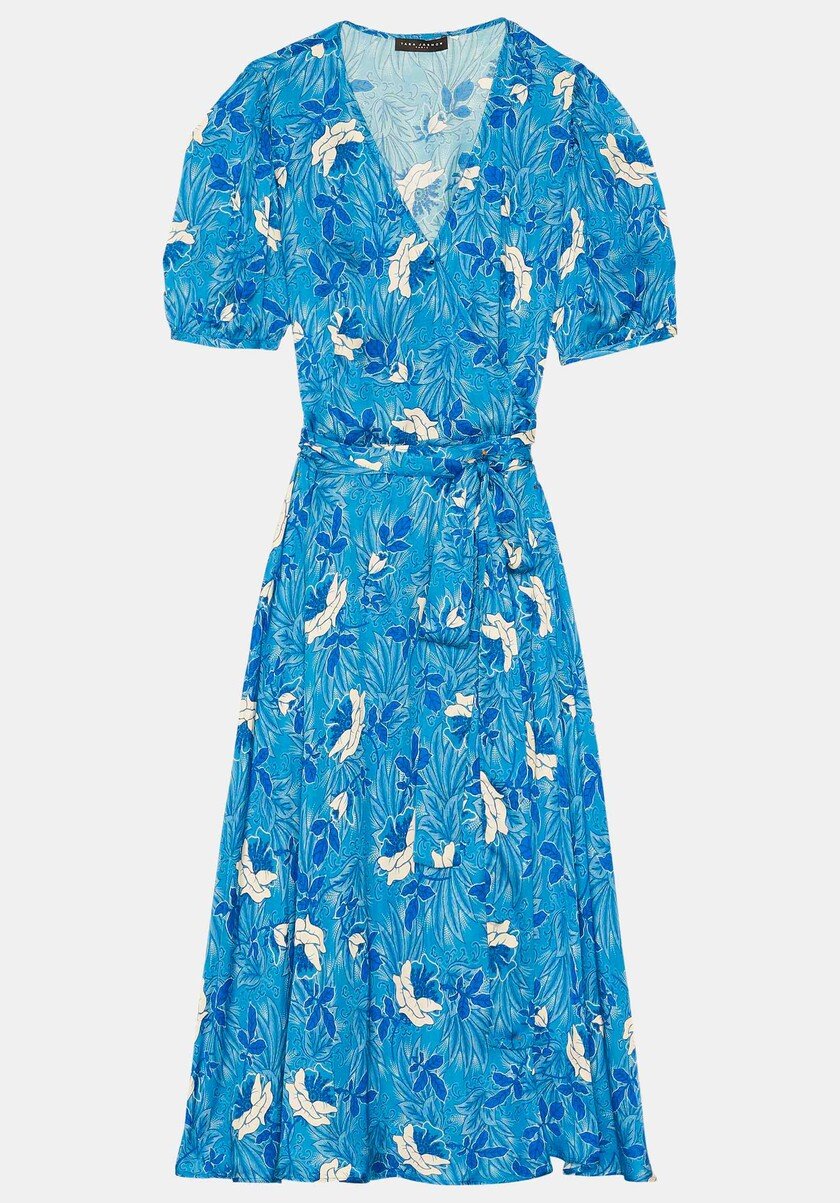 Tara Jarmon Ravas Dress in Blue Peony Print.jpg