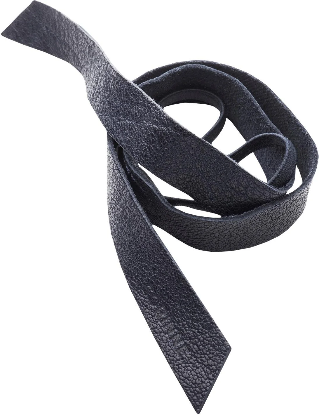 Corinne Short One Layer Leather Band in Navy