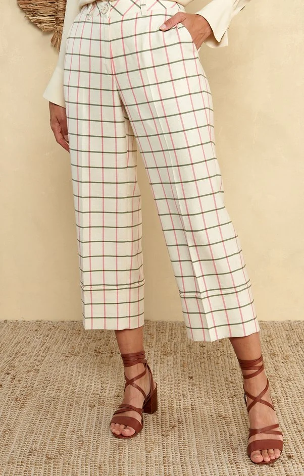Marie Méro Culottes with Checkered Pattern