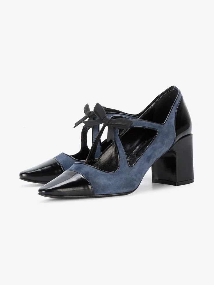 Fabrizio Viti Take a Bow Suede Pumps