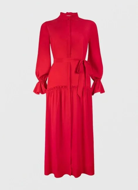 Beulah London Darsha Dress in Raspberry
