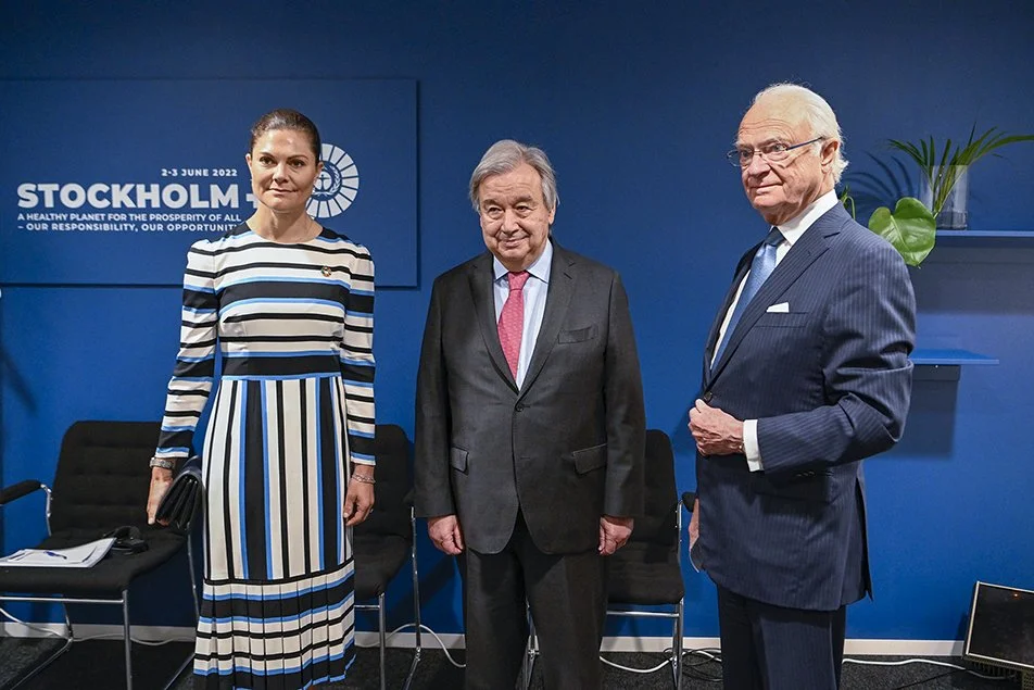 King Carl Gustaf and Crown Princess Victoria attend the inauguration of Stockholm + 50
