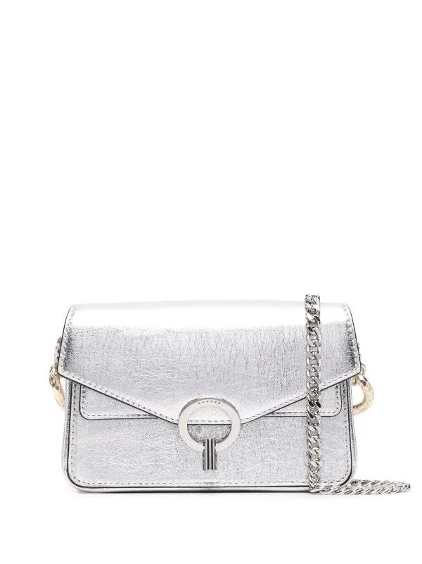 Sandro Mini Yza Bag in Silver.jpg