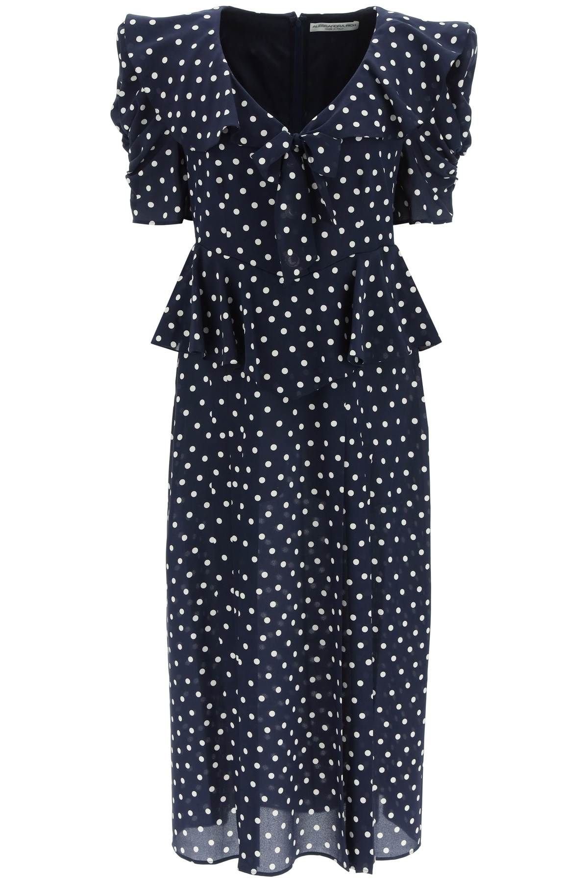 Alessandra Rich Polka Dot Silk Midi Dress.jpg