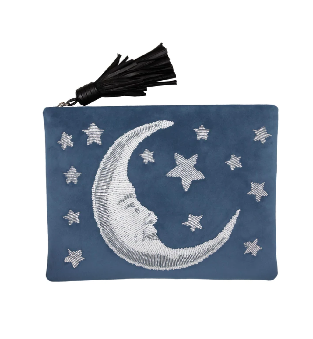Sarah's Bag Velvet Moon Clutch