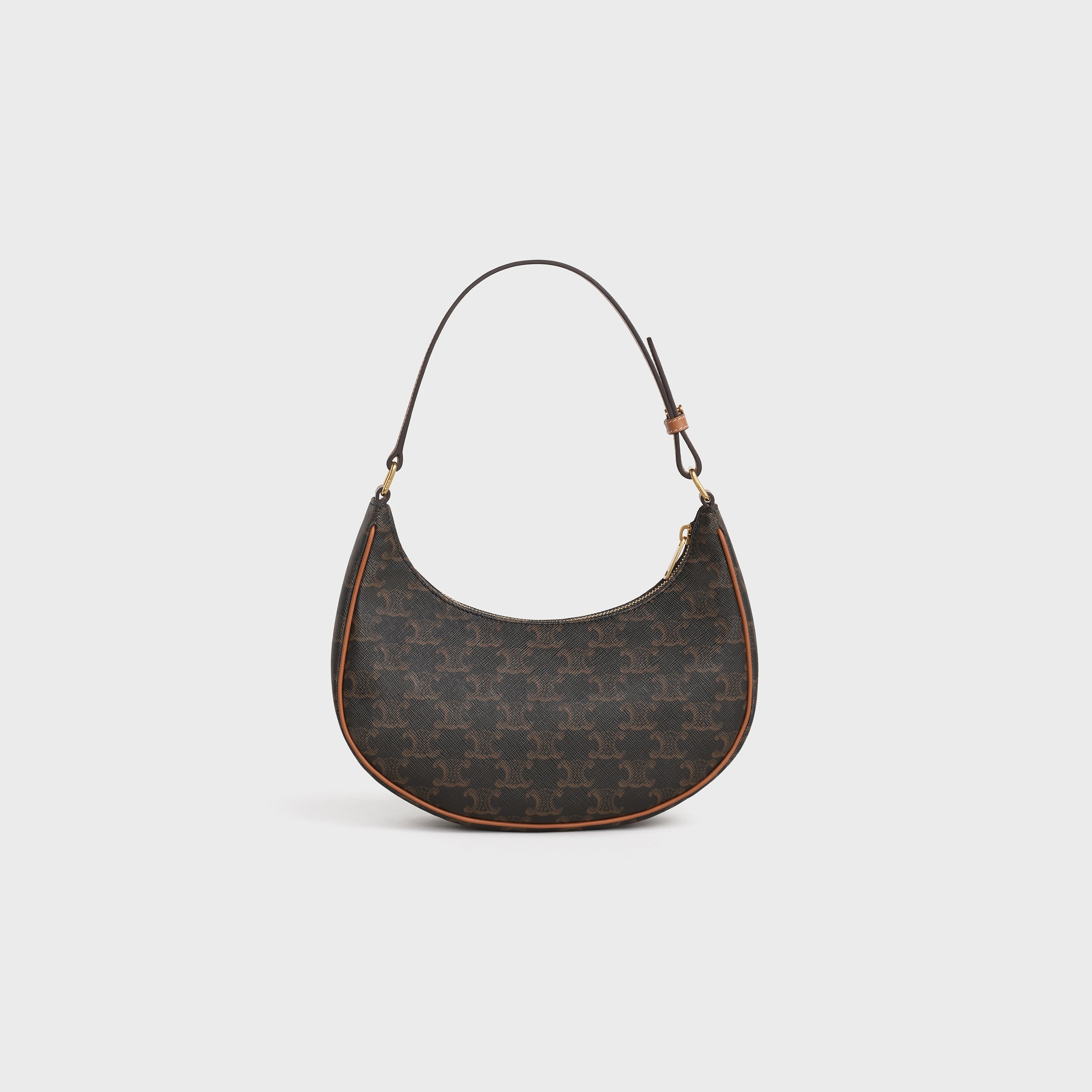 Céline Ava Bag in Triomphe Canvas and Calfskin