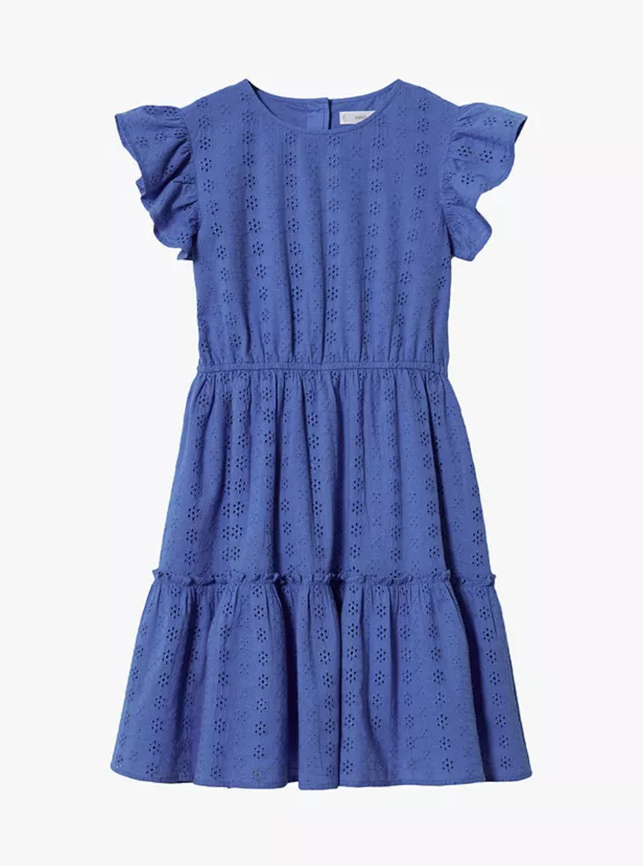 Mango Kids Castello Tiered Dress
