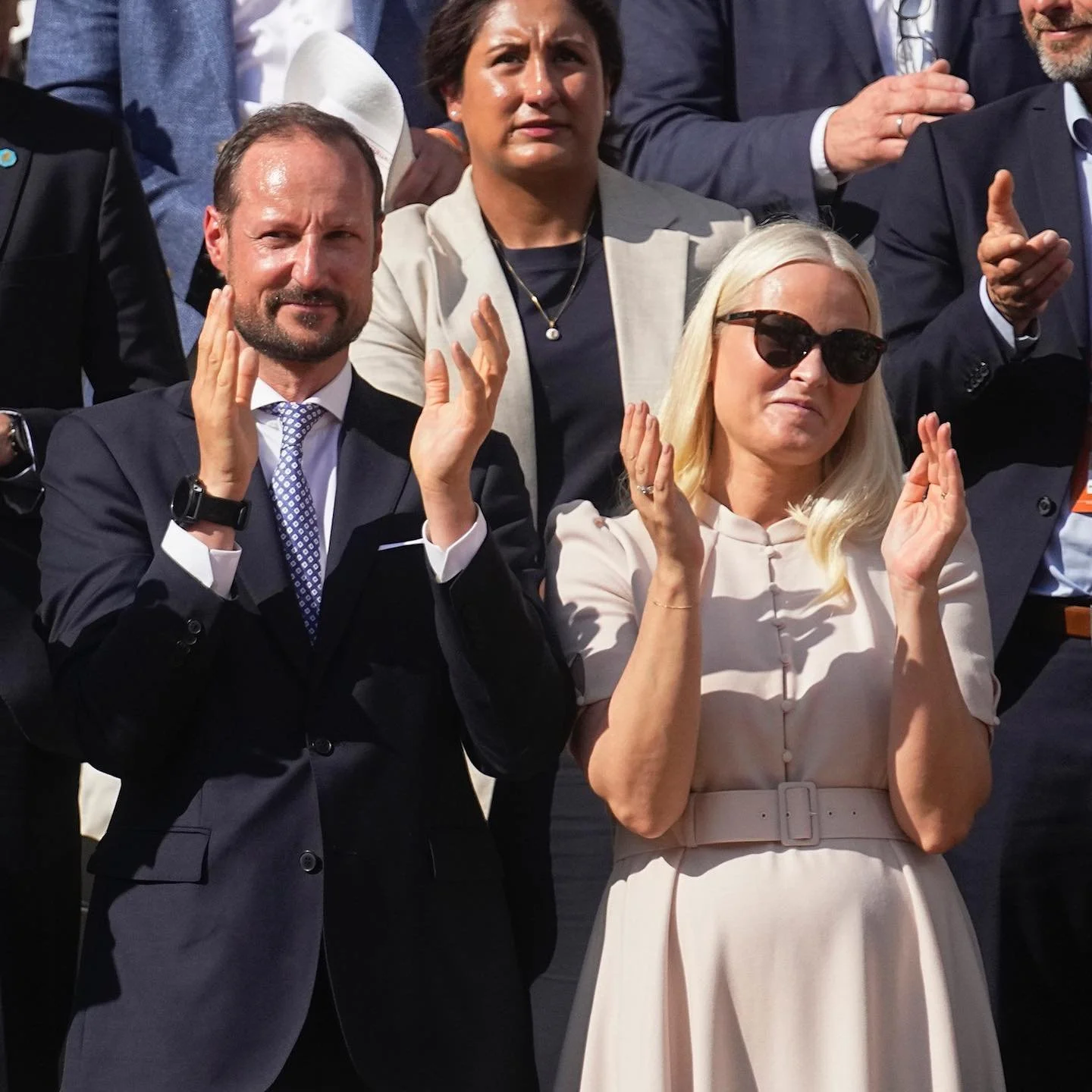 King Felipe and Norwegian Crown Prince Couple attend Roland Garros Men's Singles Final 