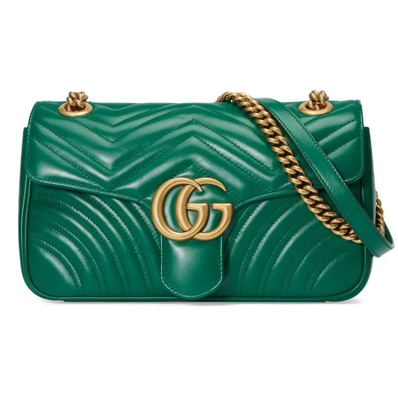 Gucci GG Marmont Matelassé Bag in Emerald Green