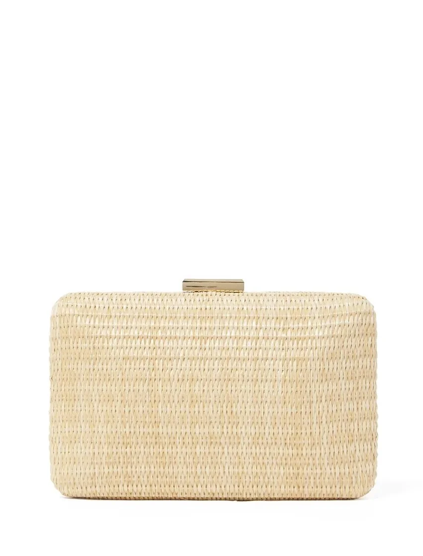 Forever New Lily Woven Clutch