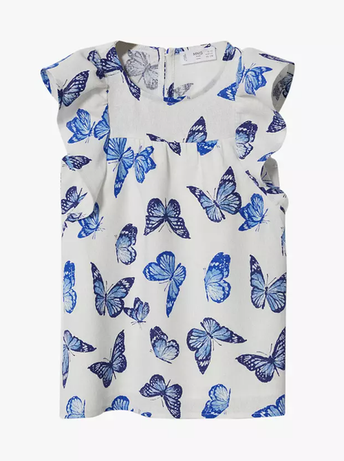 Mango Kids Aiguab Butterfly Print Dress.png
