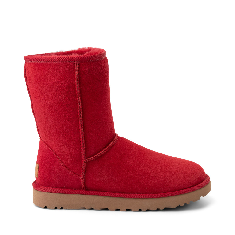 Ugg Classic Short Boots in Red Suede.png