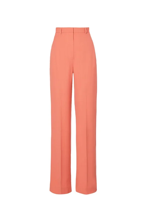 Scanlan Theodore Tailored Wide Leg Trousers in Coral