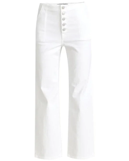 Veronica Beard Crosbie High-Rise Wide Crop Jeans