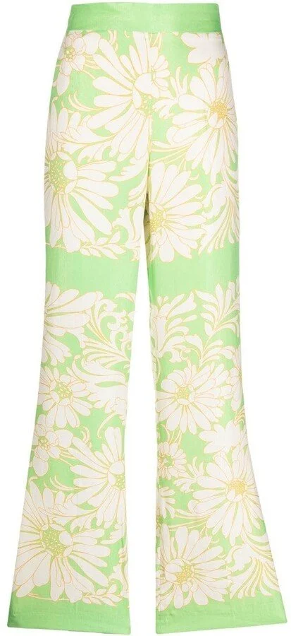 Sandro Loose-Fitting Daisy Printed Trousers