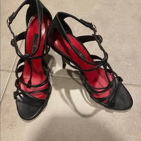 Carolina Herrera Leather Strappy Sandals