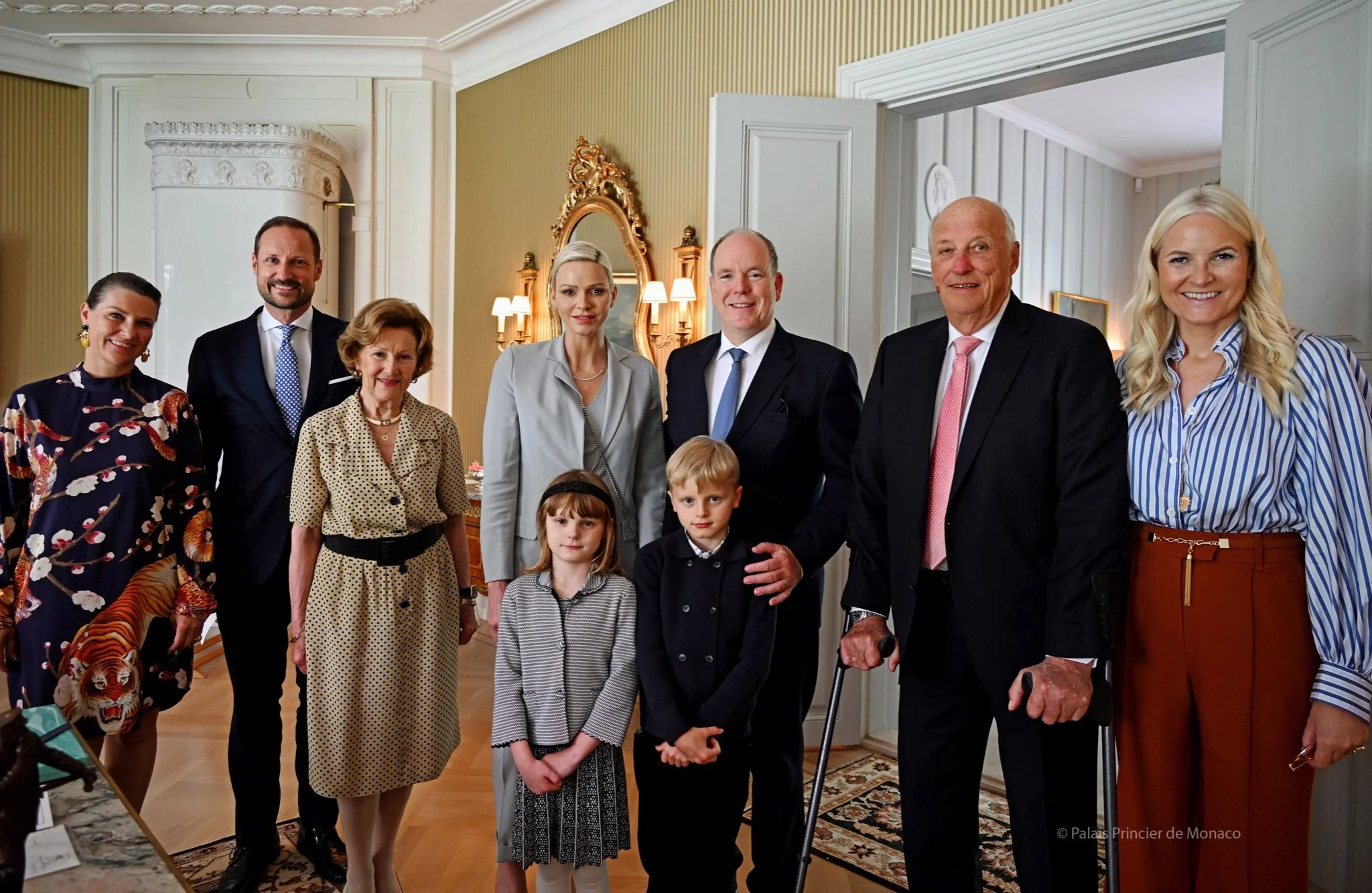 Prince Albert, Princess Charlene, and their children visit Norway