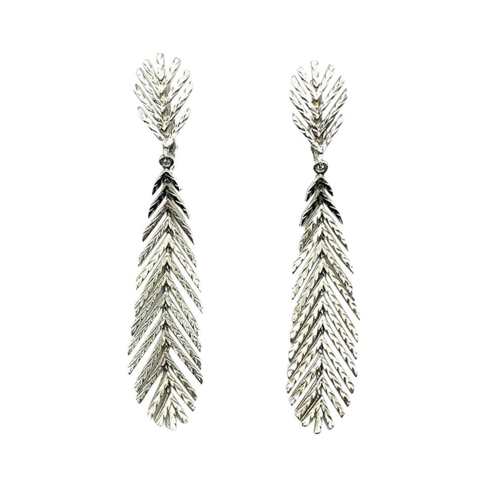 Sphinx Vintage Feather Earrings
