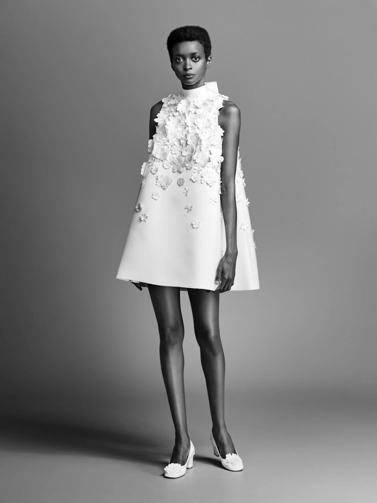 Viktor & Rolf Satin Flower Mini Dress