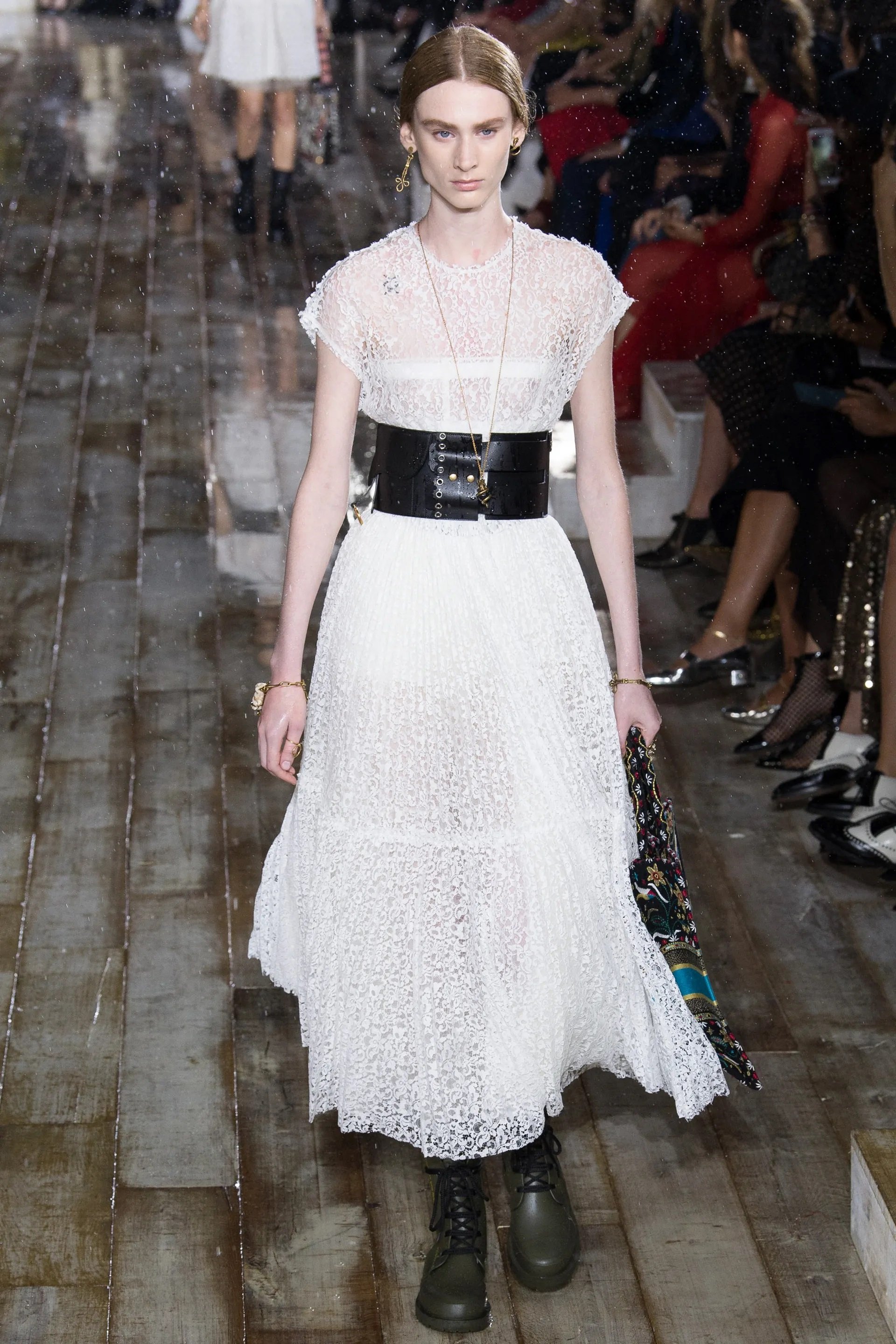 deficit Diligence spy Christian Dior Lace Midi Dress in White — UFO No More