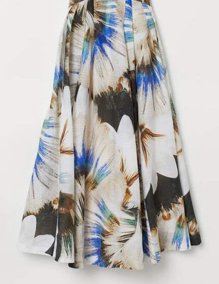 H&M Conscious Collection Custom Floral Skirt