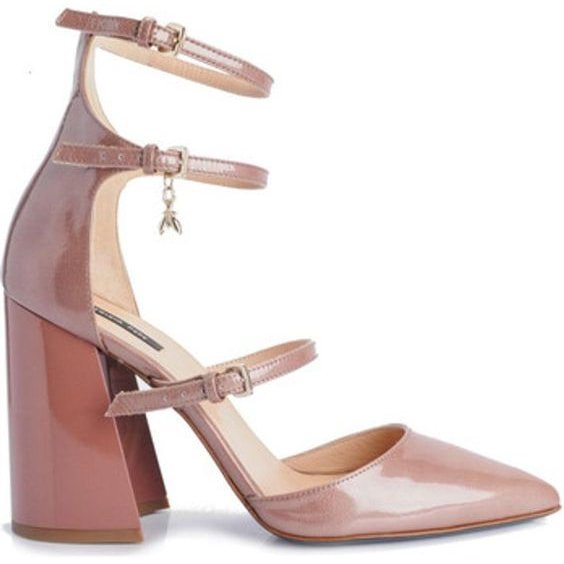 Patrizia Pepe Multi Strap Block Heel Pumps — UFO No More