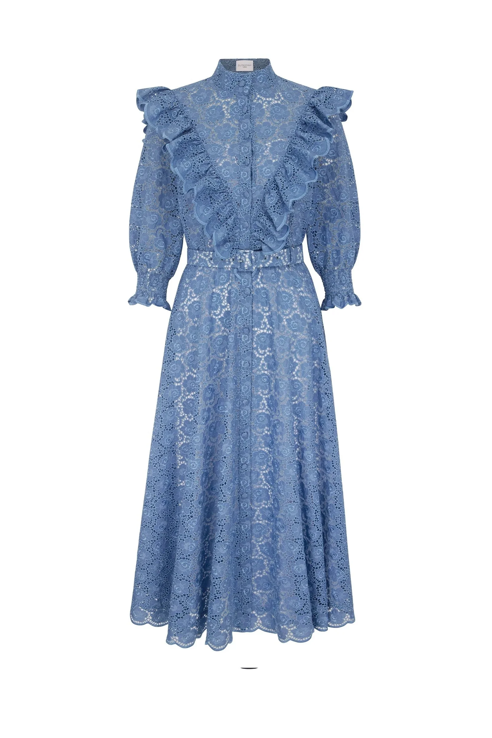 Suzannah Isla Guipure Lace Dress in Blue.jpg