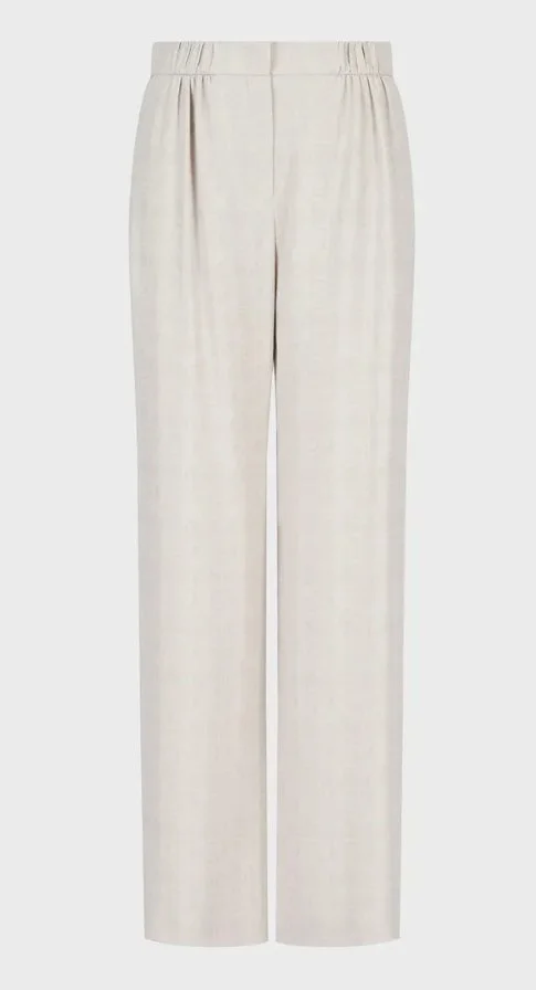 Emporio Armani Gradient Checked Jacquard Trousers