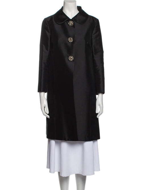 Chloe Embellished Button Satin Coat — UFO No More