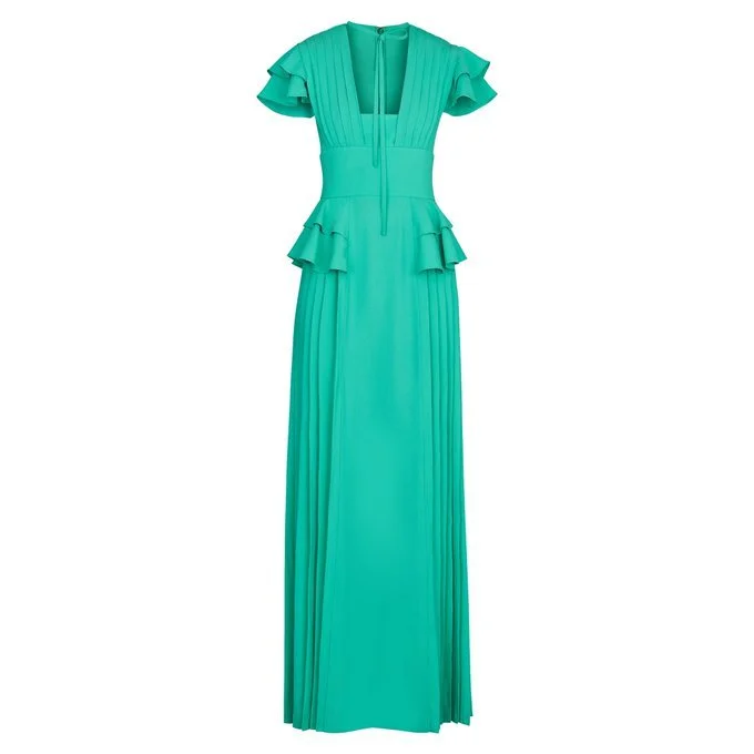 Louis Vuitton Long Pleated Evening Dress