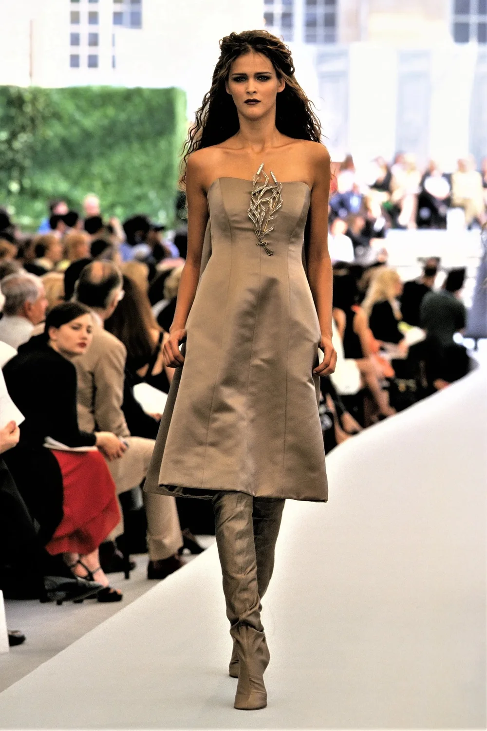 chanel gowns & formal dresses Chanel Vintage AW 1993 Black Velvet & Wool Maxi Bow Evening Dress main image 1