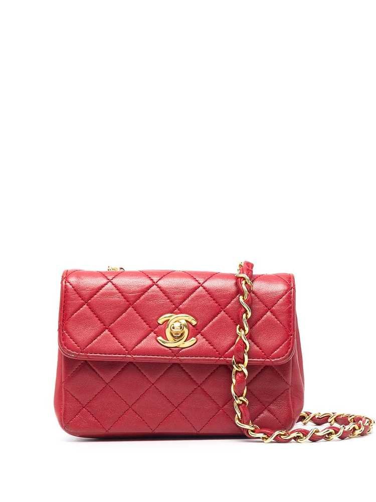 Chanel Mini Quilted Flap Crossbody Bag in Black Lambskin Leather — UFO ...