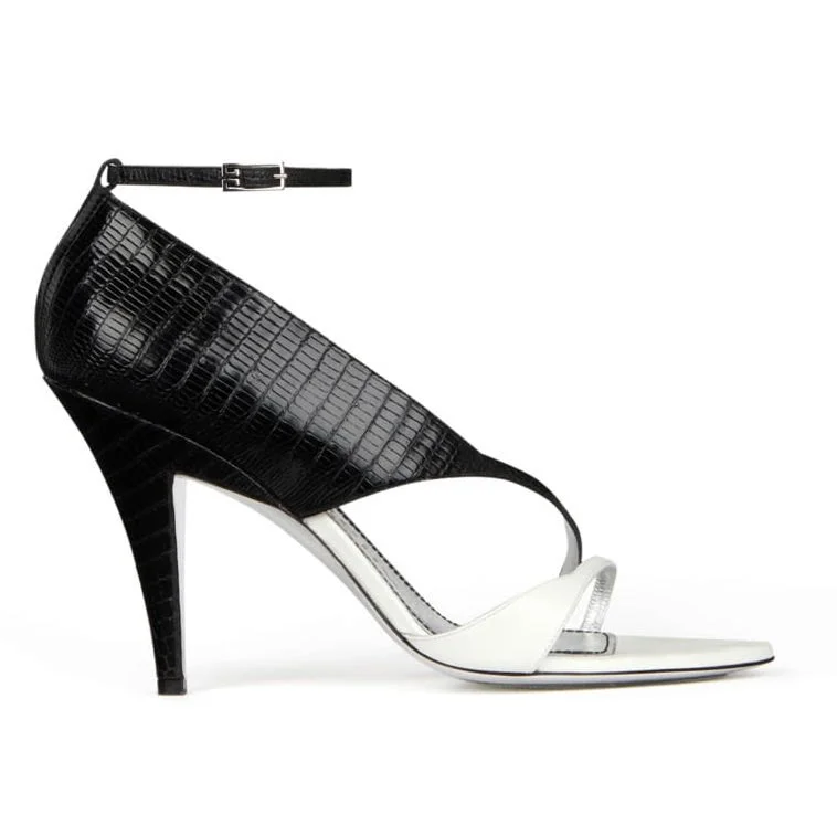 Givenchy Two-Tone Asymmetric Sandals