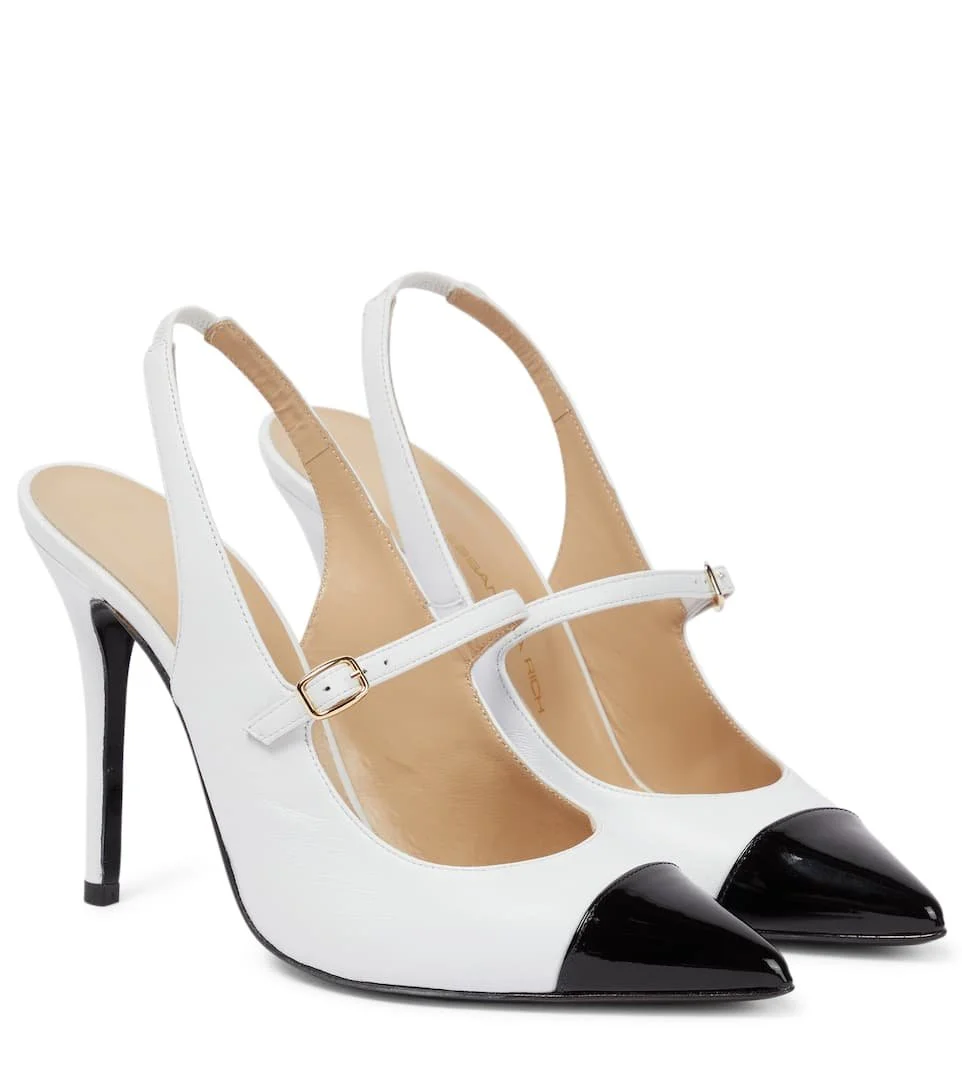 Alessandra Rich Fab 105 Two-Tone Pumps