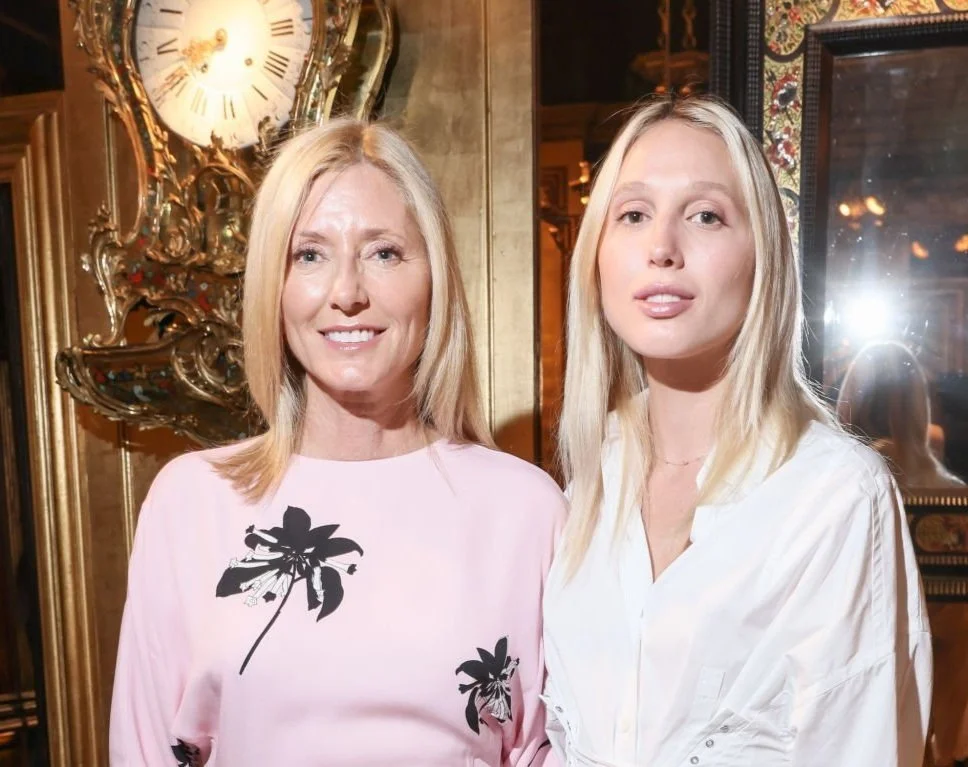 Crown Princess Marie-Chantal and Princess Maria Olympia attend Giambattista Valli event in Paris