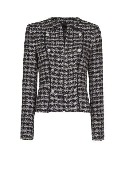 Mango Military Boucle Jacket