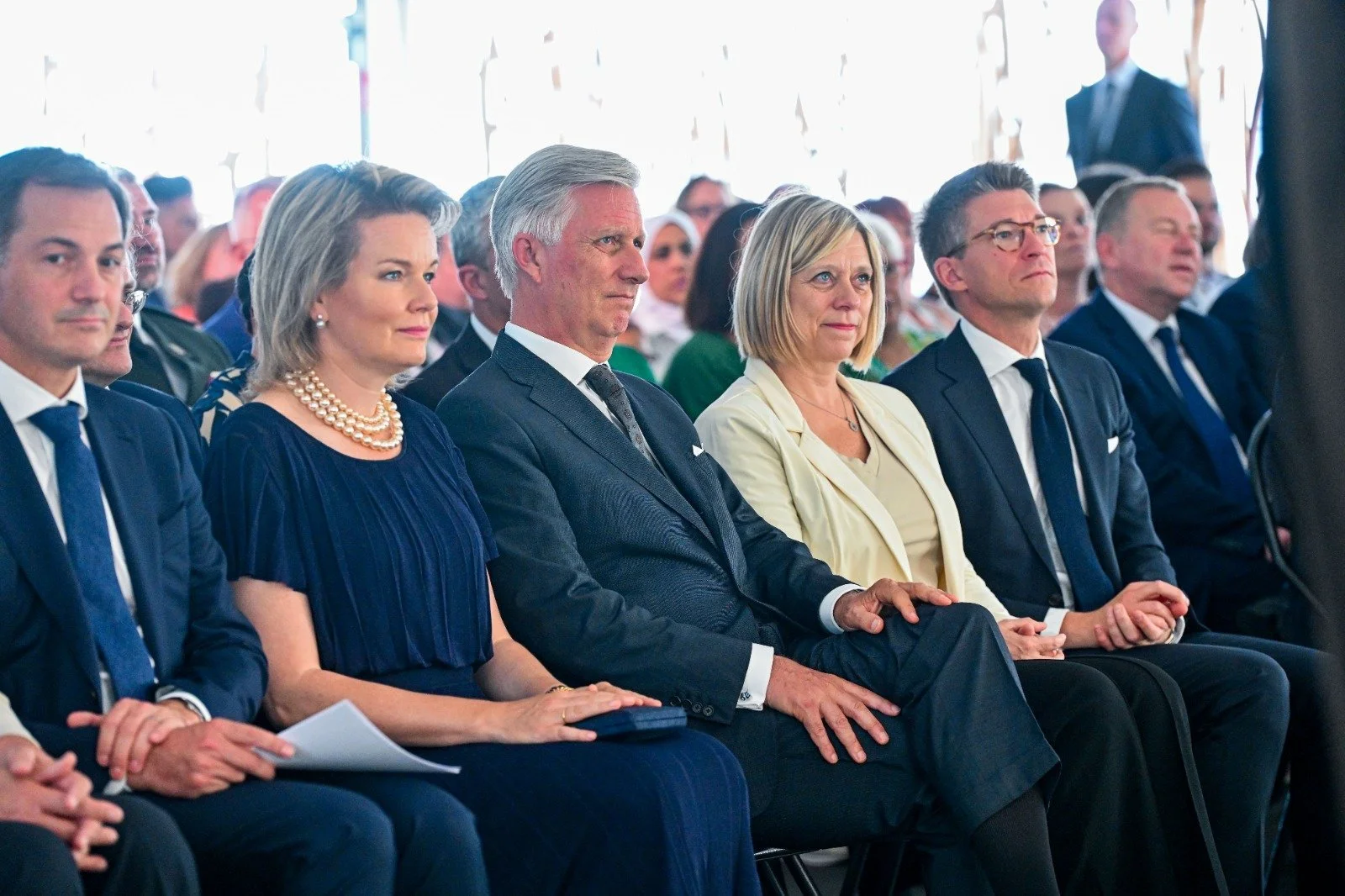 King Philippe and Queen Mathilde commemorate the first anniversary of tragic floods