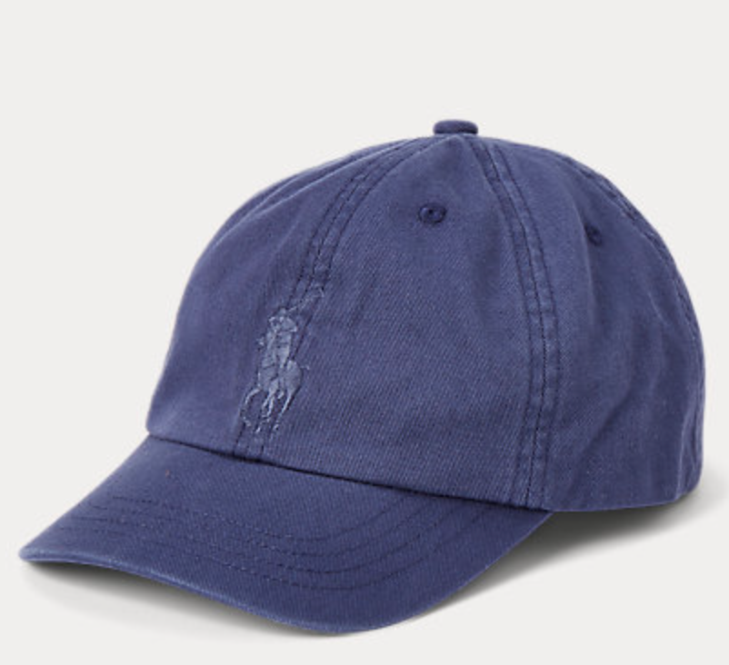 Ralph Lauren Big Pony Chino Baseball Cap in Boathouse Navy
