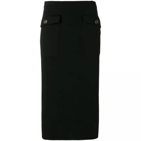Givenchy Patch Pocket Pencil Skirt in Black