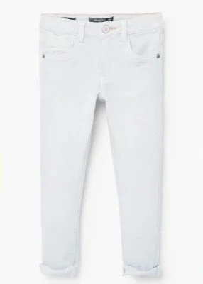 Mango Girls Cuffed Skinny Jeans