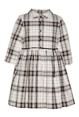 Nanos Plaid Shirt Dress