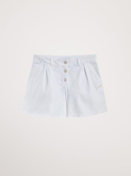 Massimo Dutti Girls Button Shorts in White.jpeg