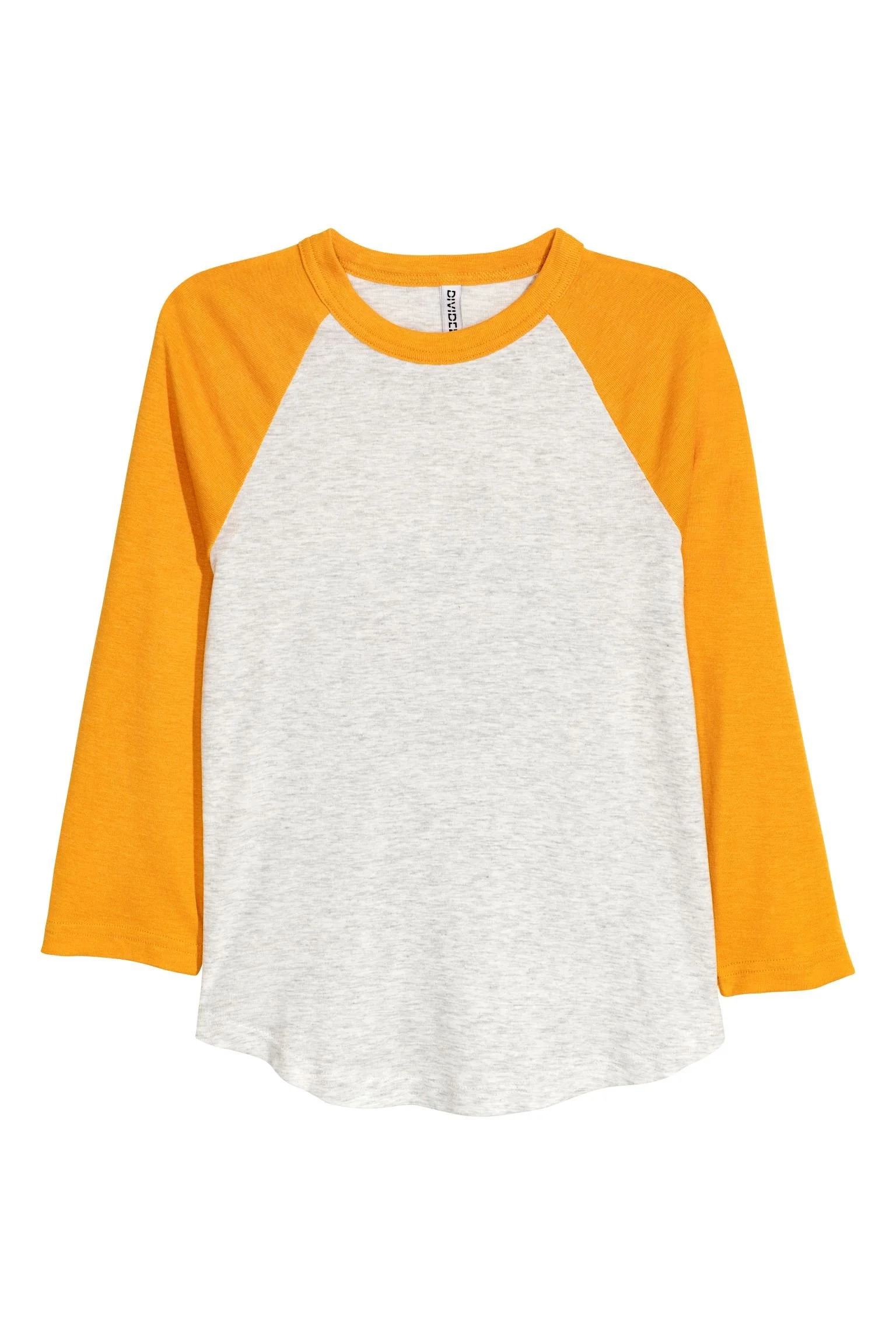 H&amp;M Baseball Shirt in Yellow