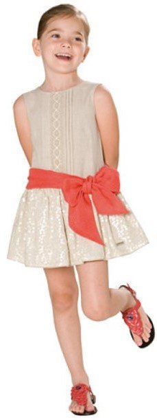 Pili Carrera Drop-Waist Sequin Dress with Bow Belt.jpg