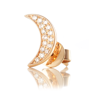 Christine Hvelplund Moon Universe Earring in White Gold